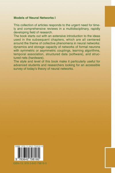 Produktbild: Models of Neural Networks I