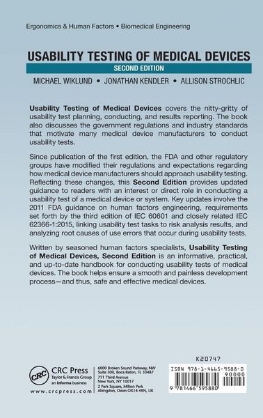 Produktbild: Usability Testing of Medical Devices