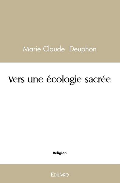 Produktbild: Vers une ecologie sacree