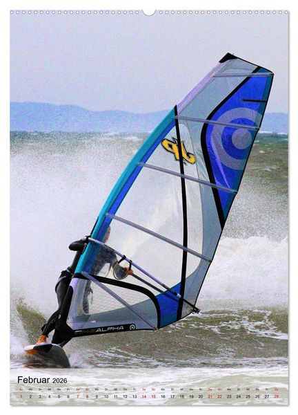 Produktbild: Windsurfen - Fun pur (hochwertiger Premium Wandkalender 2026 DIN A2 hoch), Kunstdruck in Hochglanz