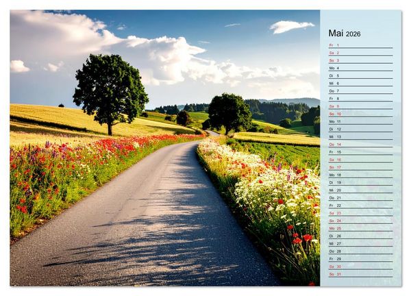 Produktbild: Friedliche Einsamkeit: Natur in ihrer stillen Pracht (Wandkalender 2026 DIN A4 quer), CALVENDO Monatskalender