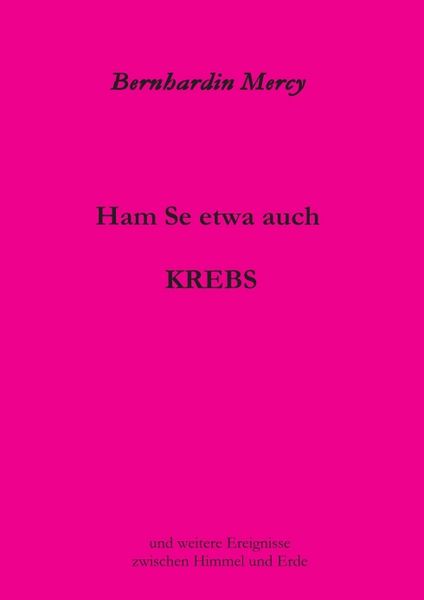 Produktbild: Ham Se etwa auch KREBS