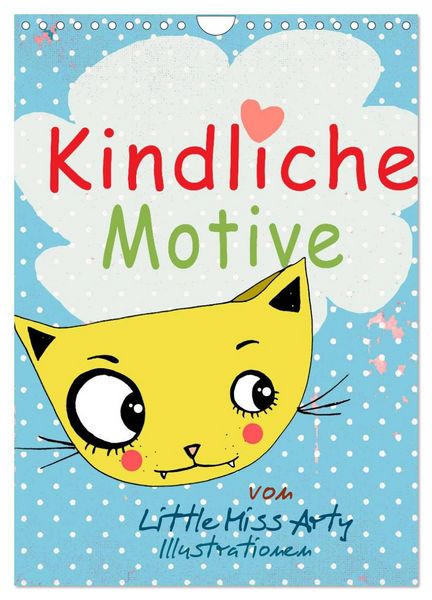 Produktbild: Kindliche Motive von Little Miss Arty - Illustrationen! (Wandkalender 2026 DIN A4 hoch), CALVENDO Monatskalender