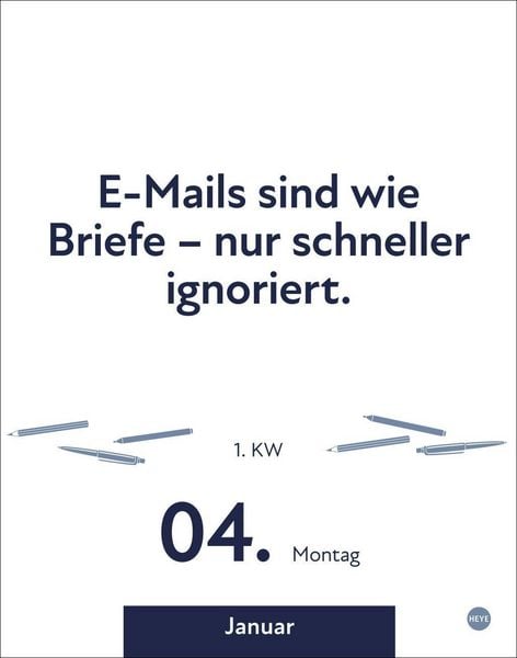 Produktbild: Die besten Spr&uuml;che f&uuml;r lange B&uuml;rotage Tagesabrei&szlig;kalender 2027