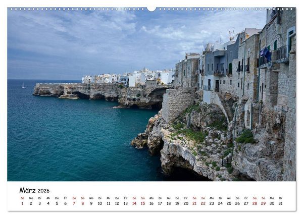 Produktbild: S&uuml;ditalien - Von Kampanien nach Apulien (hochwertiger Premium Wandkalender 2026 DIN A2 quer), Kunstdruck in Hochglanz