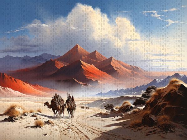 Produktbild: CALVENDO Puzzle In der W&uuml;ste | 1000 Teile Lege-Gr&ouml;&szlig;e 64x48cm Foto-Puzzle f&uuml;r gl&uuml;ckliche Stunden