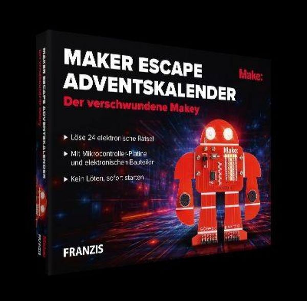 Produktbild: FRANZIS 67246 - Maker Escape Adventskalender: Der verschwundene Makey