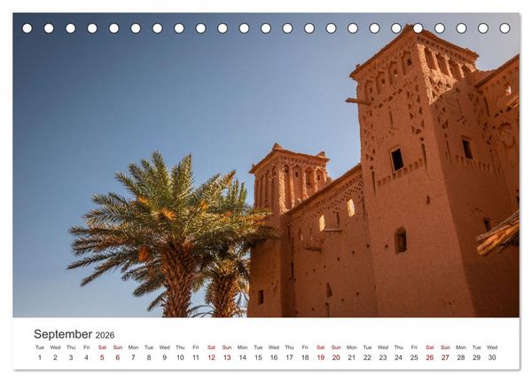 Produktbild: A quick trip to Morocco (Desk Calendar 2026 DIN A5 landscape), CALVENDO 12 Month DeskCalendar