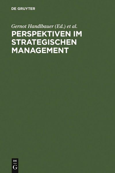 Produktbild: Perspektiven im Strategischen Management