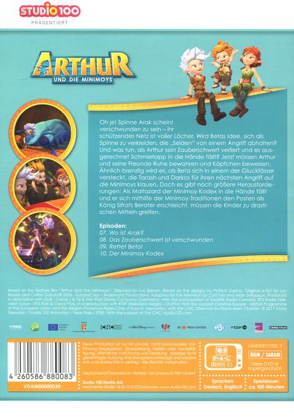 Produktbild: Arthur und die Minimoys DVD 3 - Mit Phantasie und K&ouml;pfchen