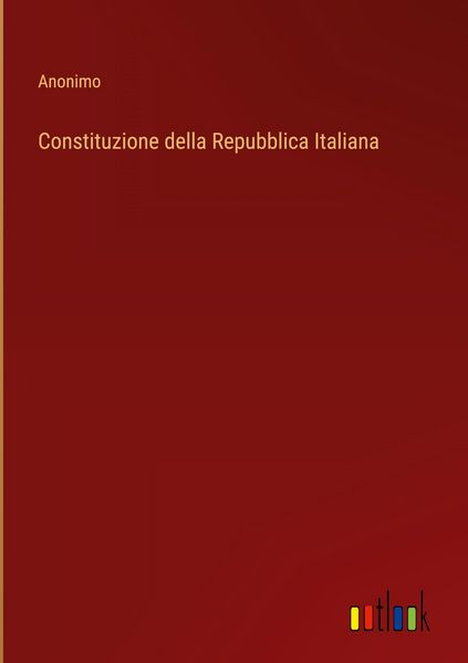 Produktbild: Constituzione della Repubblica Italiana