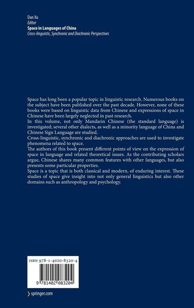 Produktbild: Space in Languages of China