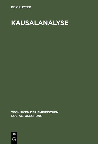Produktbild: Kausalanalyse