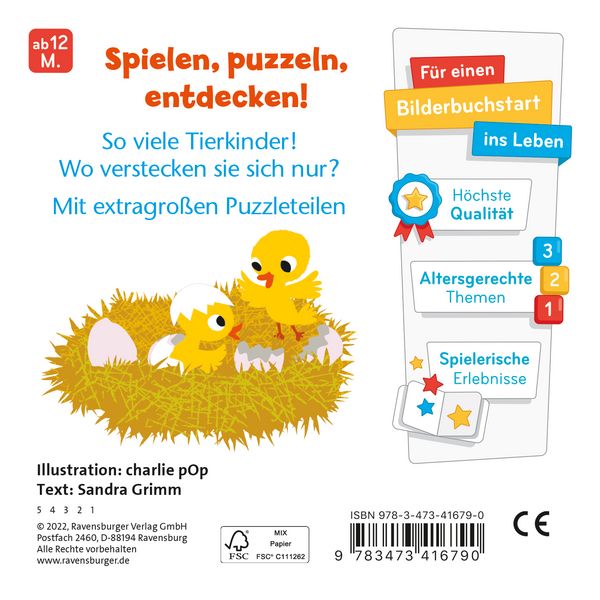 Produktbild: Allererster Puzzlespa&szlig;: Tierkinder