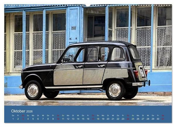 Produktbild: Kultauto aus Frankreich - Renault 4 (hochwertiger Premium Wandkalender 2026 DIN A2 quer), Kunstdruck in Hochglanz