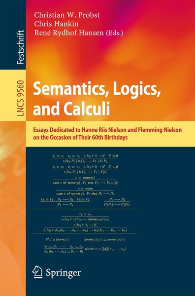 Produktbild: Semantics, Logics, and Calculi