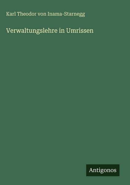 Produktbild: Verwaltungslehre in Umrissen