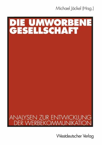 Produktbild: Die umworbene Gesellschaft