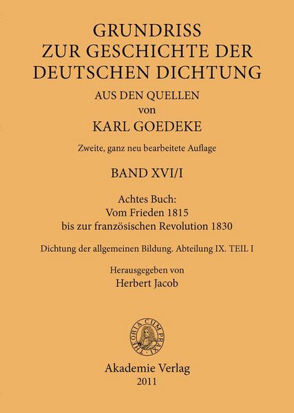 Produktbild: Achtes Buch: Vom Frieden 1815 bis zur franz&ouml;sischen Revolution 1830