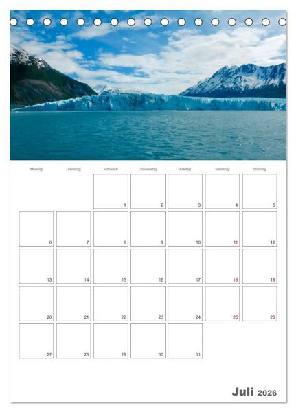 Produktbild: Alaska f&uuml;r alle die genug vom tr&auml;umen haben (Tischkalender 2026 DIN A5 hoch), CALVENDO Monatskalender