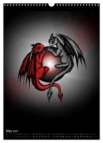 Produktbild: Dragons (Wall Calendar 2027 DIN A3 portrait), CALVENDO 12 Month Wall Calendar