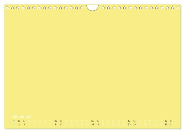 Produktbild: Bastelkalender - Gelb (Wandkalender 2027 DIN A4 quer), CALVENDO Monatskalender