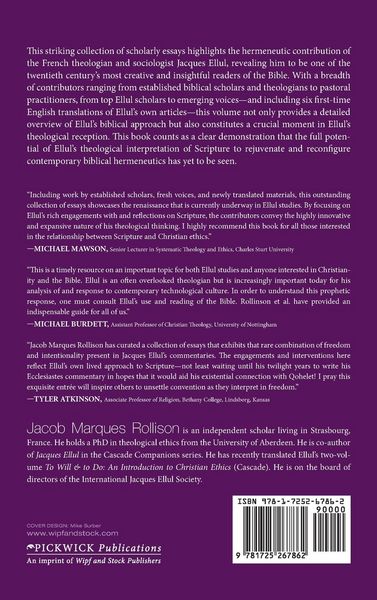 Produktbild: Jacques Ellul and the Bible