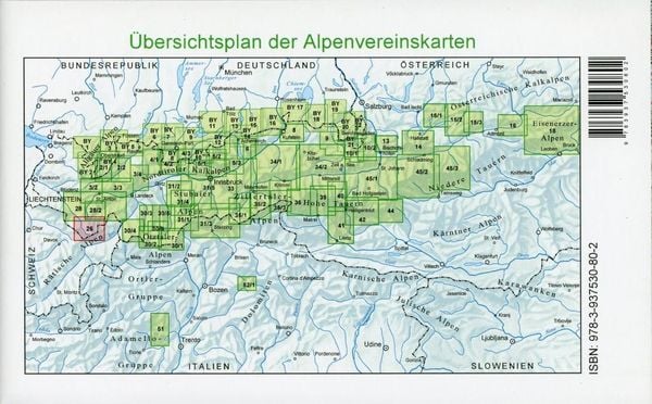 Produktbild: DAV Alpenvereinskarte 26 Silvrettagruppe 1 : 25 000 mit Wegmarkierungen und Skirouten