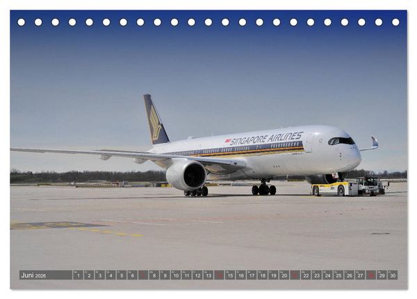 Produktbild: Flugzeuge zwischen Himmel und Erde (Tischkalender 2026 DIN A5 quer), CALVENDO Monatskalender