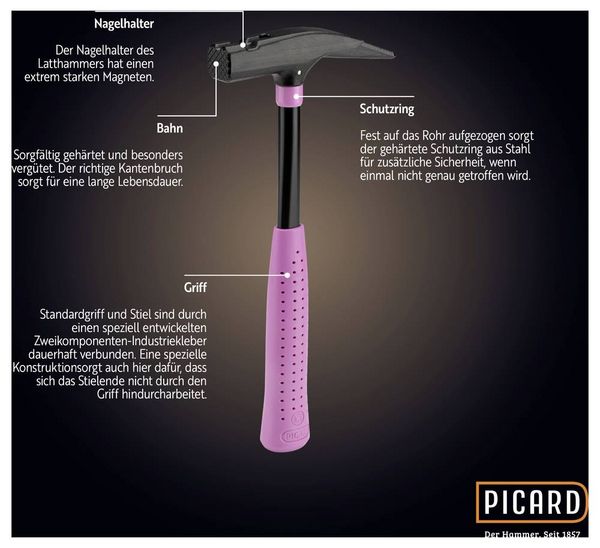 Produktbild: Picard 0062610 Latthammer 760g 320mm DIN 7239 1St.