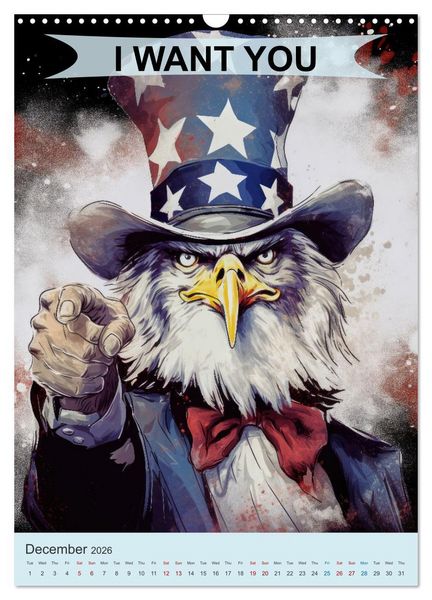 Produktbild: I want you animals (Wall Calendar 2026 DIN A3 portrait), CALVENDO 12 Month Wall Calendar