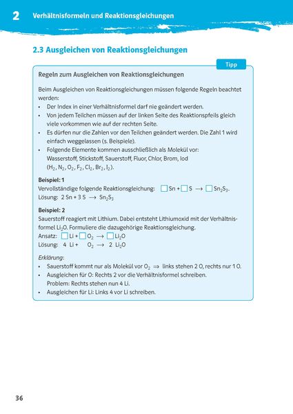 Produktbild: Klett 10-Minuten-Training Chemie - Rechnen in Chemie 7.-10. Klasse