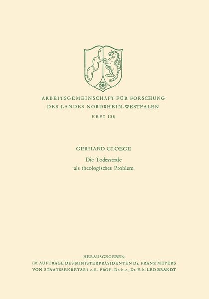 Produktbild: Die Todesstrafe als theologisches Problem