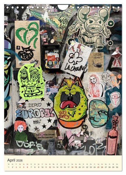 Produktbild: Hamburg StreetArt Classics (Wandkalender 2026 DIN A4 hoch), CALVENDO Monatskalender