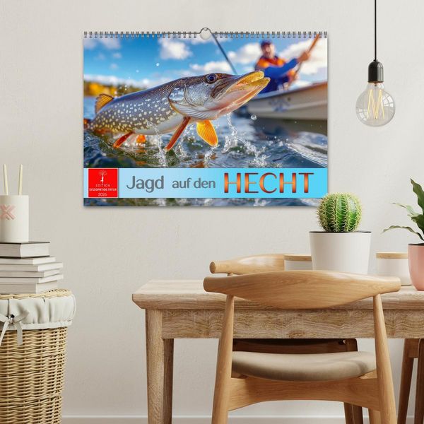 Produktbild: Jagd auf den Hecht (Wandkalender 2026 DIN A3 quer), CALVENDO Monatskalender