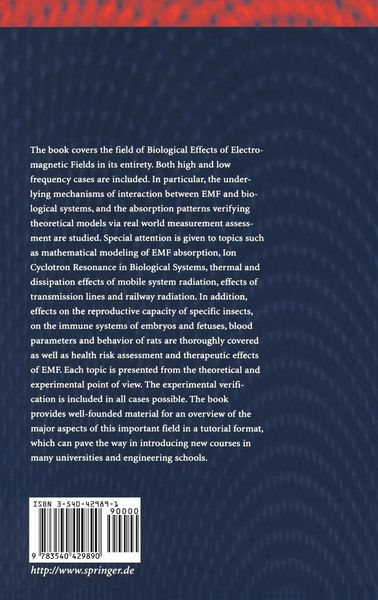 Produktbild: Biological Effects of Electromagnetic Fields