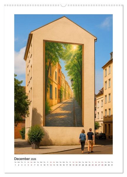 Produktbild: Facades tell Stories (Wall Calendar 2026 DIN A2 portrait), CALVENDO 12 Month Wall Calendar