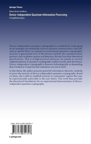 Produktbild: Device-Independent Quantum Information Processing