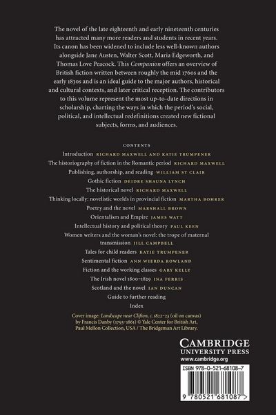 Produktbild: The Cambridge Companion to Fiction in the Romantic Period