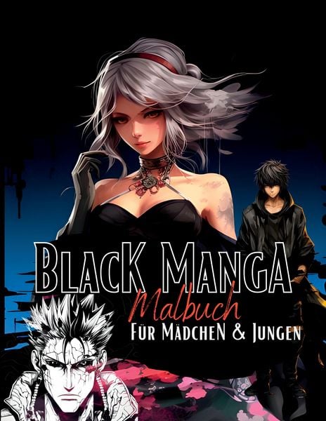 Produktbild: Black Manga Malbuch.
