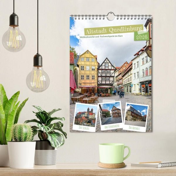 Produktbild: Altstadt Quedlinburg (Wandkalender 2026 DIN A4 hoch), CALVENDO Monatskalender