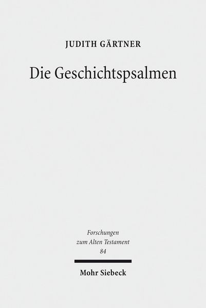 Produktbild: Die Geschichtspsalmen