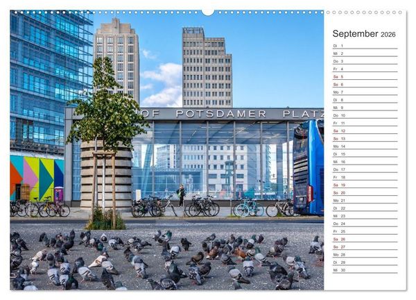 Produktbild: Berlin-Zentrum - Der Planer (Wandkalender 2026 DIN A2 quer), CALVENDO Monatskalender