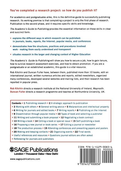 Produktbild: The Academic's Guide to Publishing