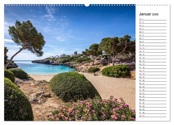 Produktbild: Mallorca - Str&auml;nde im S&uuml;dosten (Wandkalender 2026 DIN A2 quer), CALVENDO Monatskalender