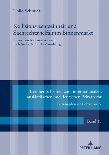 Produktbild: Kollisionsrechtseinheit und Sachrechtsvielfalt im Binnenmarkt