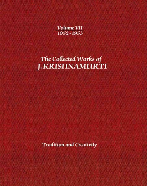 Produktbild: The Collected Works of J.Krishnamurti - Volume VII 1952-1953