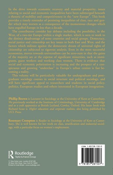 Produktbild: Economic Restructuring And Social Exclusion