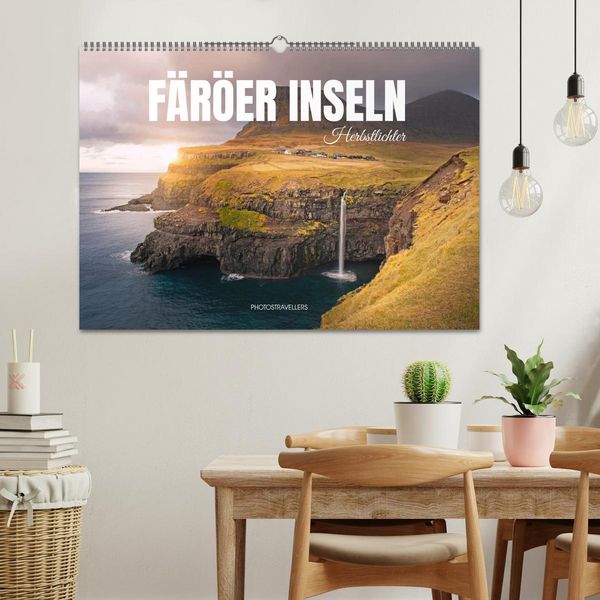 Produktbild: F&Auml;R&Ouml;ER INSELN - Herbstlichter (Wandkalender 2026 DIN A2 quer), CALVENDO Monatskalender