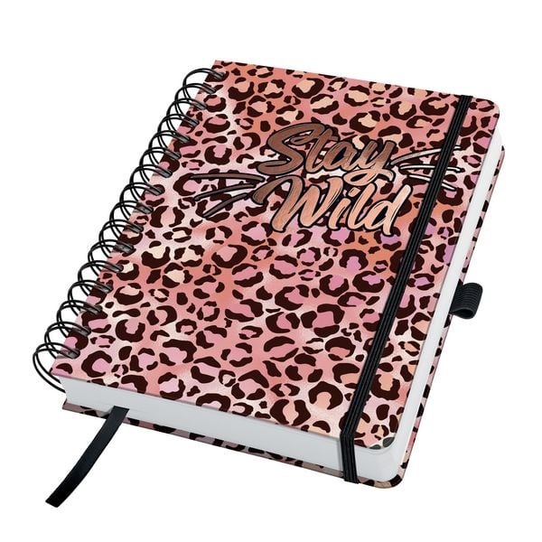 Produktbild: SIGEL JN653 Spiral-Notizbuch Jolie, Pink Leo Love, ca. A5, dotted